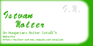 istvan molter business card